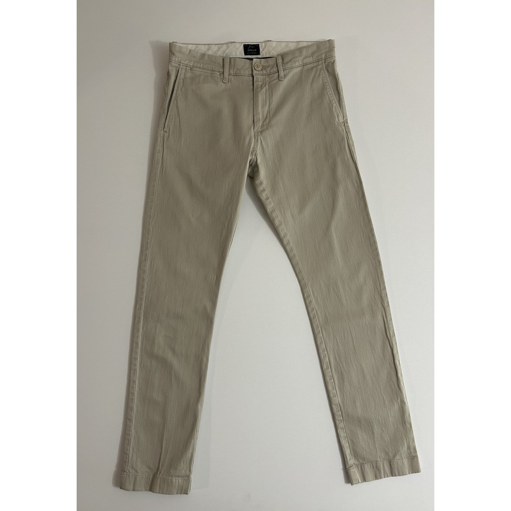 J.Crew Men's The Driggs Straight‑Leg Pants Tan Size 28x30